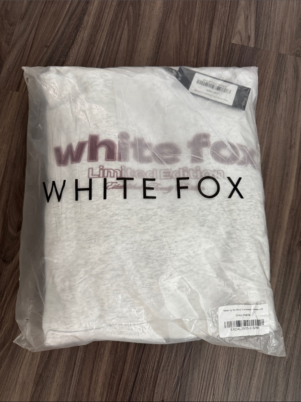 Women's White Graphic Hoodie-NWT
